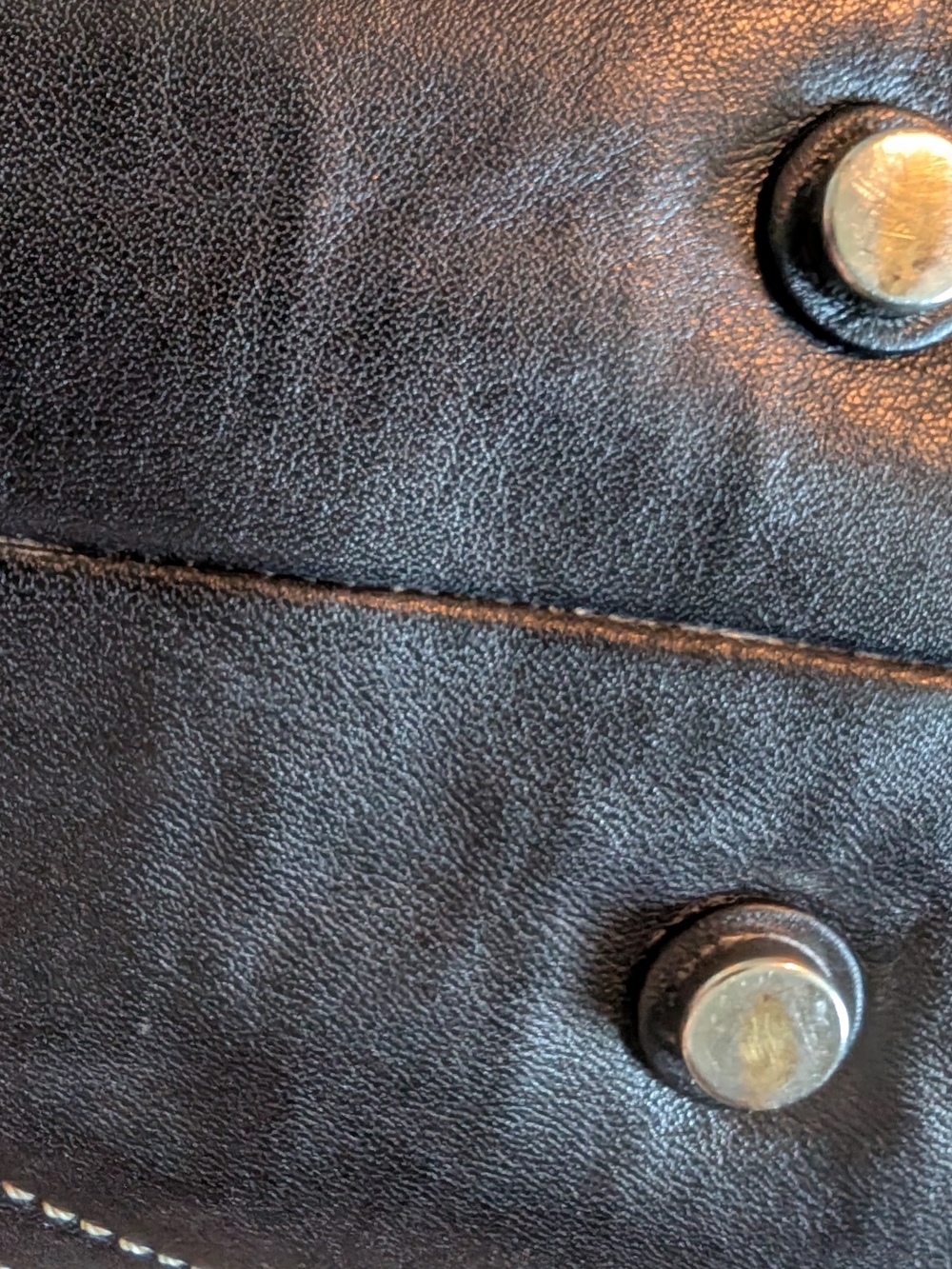 Black Leather Satchel-9836 - Picture 4 of 4